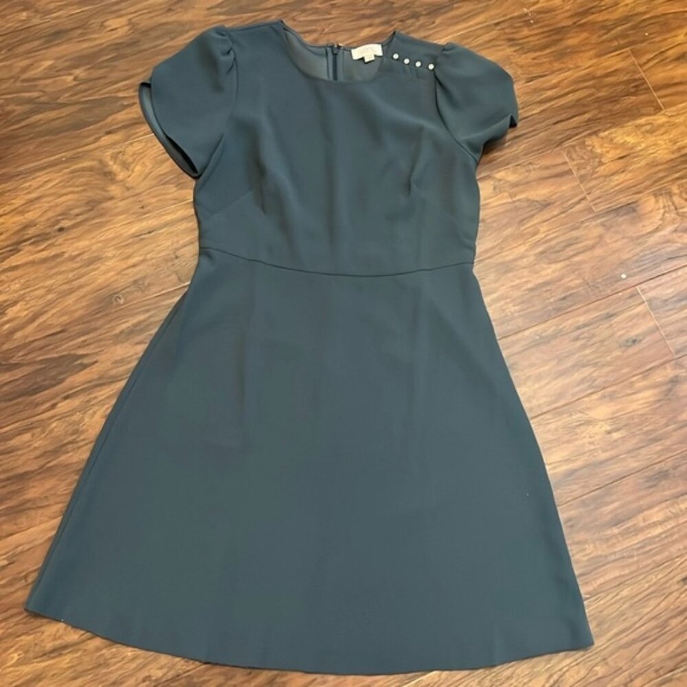 Blue/Gray Cap Sleeve Ann Taylor Loft Dress